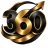 LOGO 360 Gold and Black Transparent