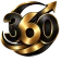 LOGO 360 Gold and Black Transparent